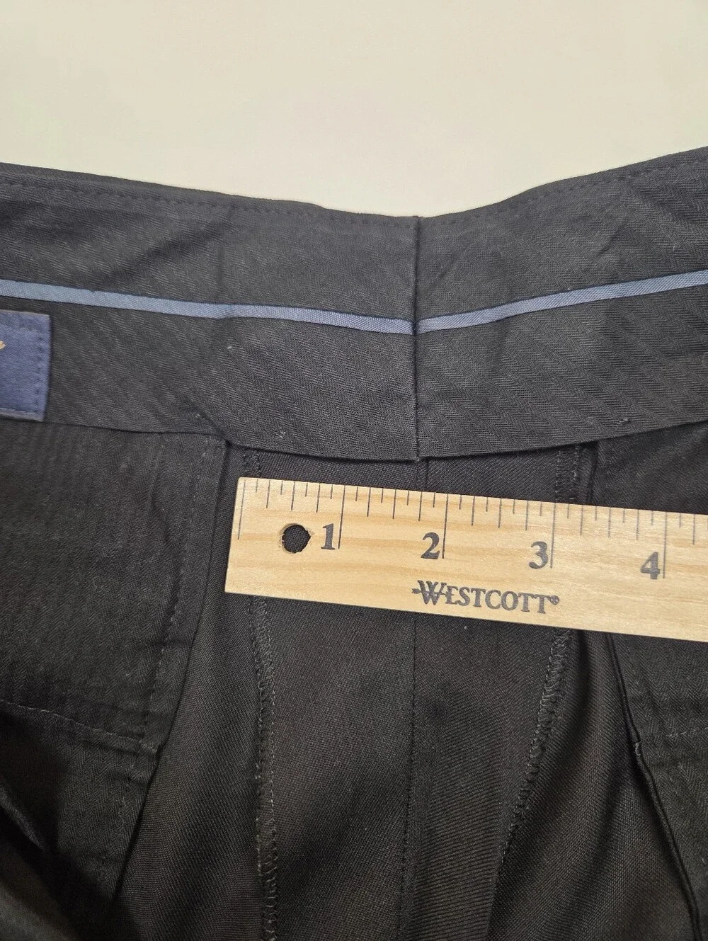 Brooks Brothers 1818 Fitzgerald Suit Mens 41R 35W Black Full Canvas Wool USA